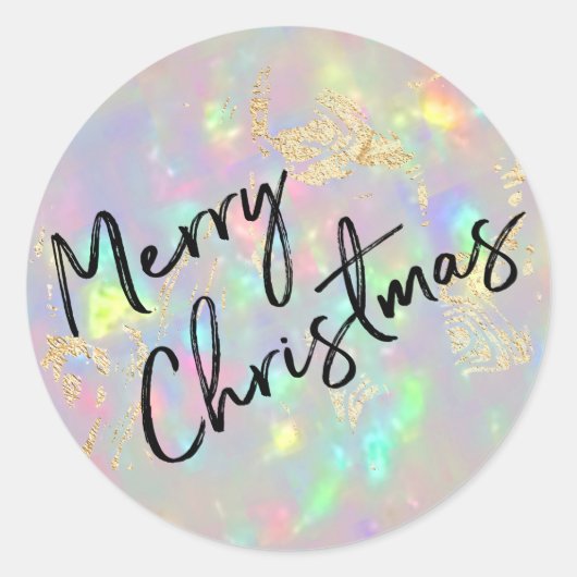 Sticker Rond Joyeux Noël (Devant)