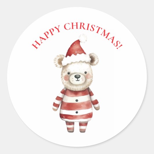 STICKER ROND JOYEUX NOËL (Devant)