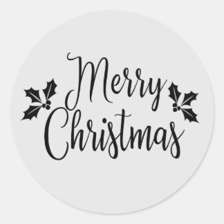 Sticker Rond Joyeux Noël