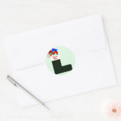 Sticker Rond Joyeux Noel (Enveloppe)