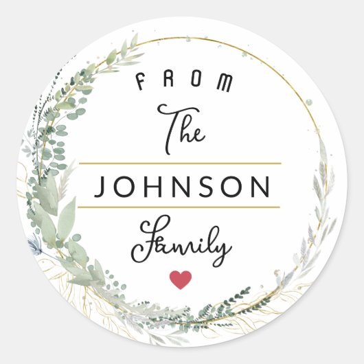 Sticker Rond Joyeux Noël (Devant)