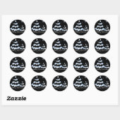 Sticker Rond Joyeux Noël ! (Feuille)