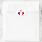 Sticker Rond Joyeux Noel (Sac)
