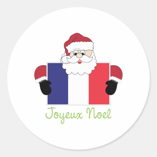 Sticker Rond Joyeux Noel (Devant)