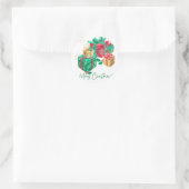 Sticker Rond Joyeux Noël (Sac)