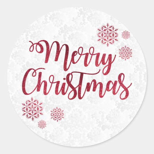 Sticker Rond Joyeux Noël (Devant)