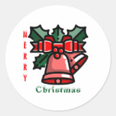 Sticker Rond Joyeux Noël (Devant)