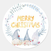Sticker Rond Joyeux Noël (Devant)