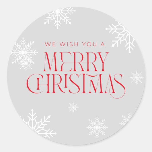Sticker Rond Joyeux Noël (Devant)