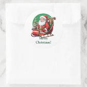 Sticker Rond Joyeux Noël ! (Sac)