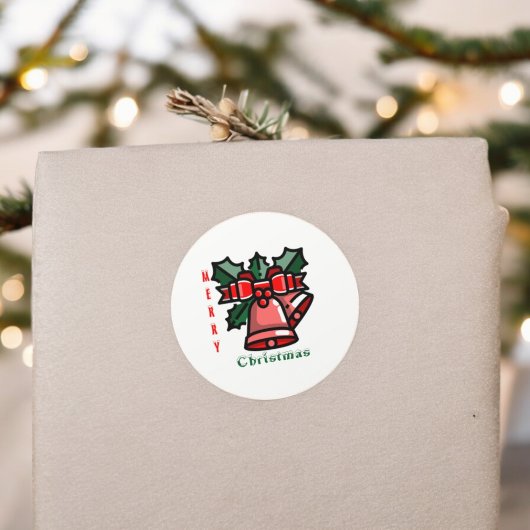 Sticker Rond Joyeux Noël