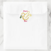 Sticker Rond Joyeux Noel (Sac)