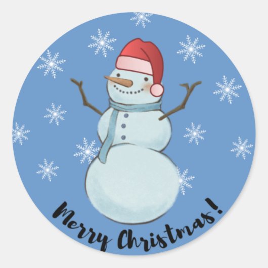 Sticker Rond Joyeux Noël (Devant)
