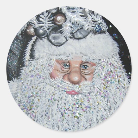 Sticker Rond Joyeux Noël (Devant)