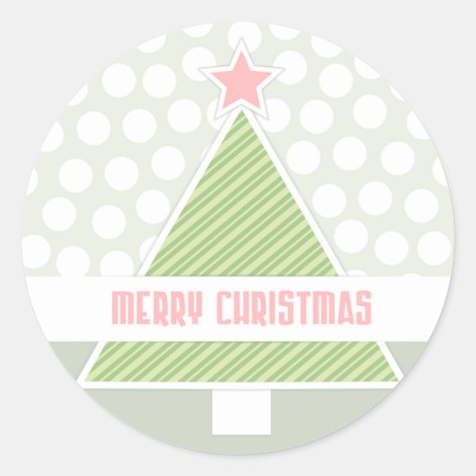Sticker Rond Joyeux Noël (Devant)