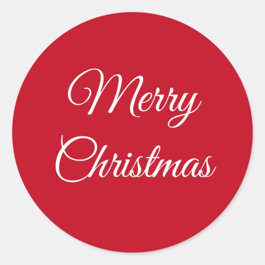 Sticker Rond Joyeux Noël (Devant)