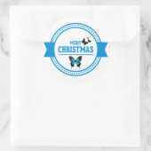 Sticker Rond Joyeux Noël (Sac)