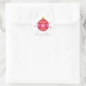 Sticker Rond Joyeux Noël (Sac)