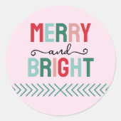 Sticker Rond Joyeux Noël (Devant)