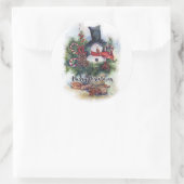 Sticker Rond Joyeux Noël (Sac)