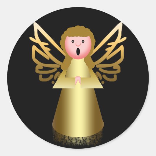 Sticker Rond Joyeux Noël (Devant)