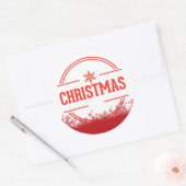 Sticker Rond Joyeux Noël (Enveloppe)