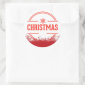 Sticker Rond Joyeux Noël (Sac)