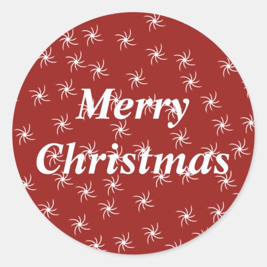 Sticker Rond Joyeux Noël (Devant)