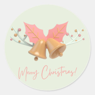 Sticker Rond Joyeux Noël