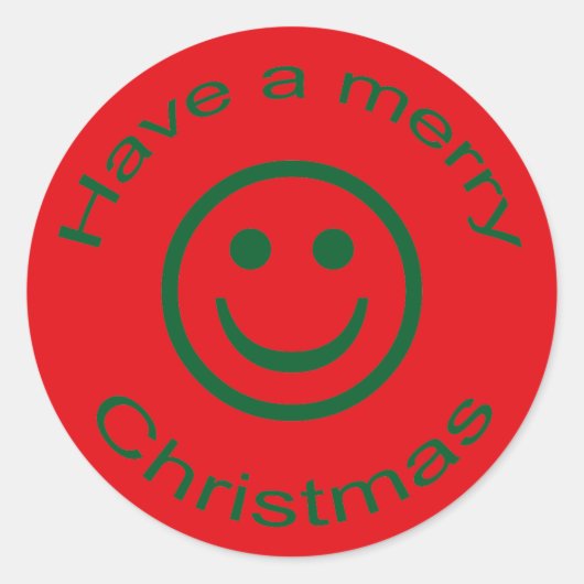 Sticker Rond Joyeux Noël (Devant)