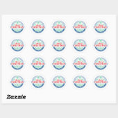 Sticker Rond Joyeux Noël 2 (Feuille)