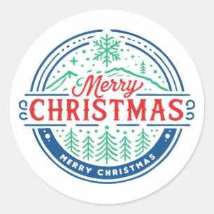 Sticker Rond Joyeux Noël 2