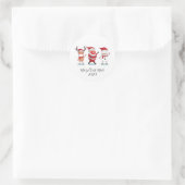 Sticker Rond Joyeux Noël 2020 Script Quarantine (Sac)