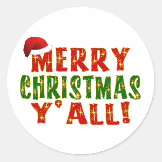 Sticker Rond Joyeux Noël à tous !
