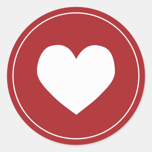 Sticker Rond Joyeux Noël avec amour Enveloppe de vacances Sceau (Devant)