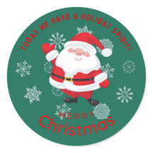 Joyeux Noël avec Santa mignon personnalisé