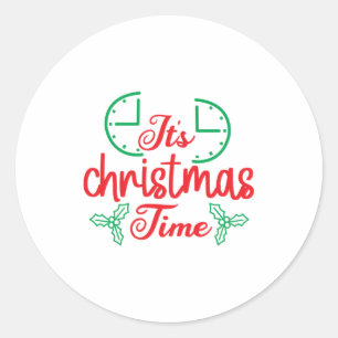 Sticker Rond Joyeux Noël C'Est Noël
