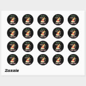 Sticker Rond Joyeux Noël Cheesy Noël Noël Père Noël Pizza Noël (Feuille)