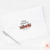 Sticker Rond Joyeux Noël Coloré (Enveloppe)