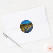 Sticker Rond Joyeux Noël de Budapest, Hongrie (Enveloppe)