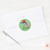 Sticker Rond Joyeux Noël de Floride Enveloppe Sticke Seals (Enveloppe)