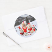 Sticker Rond Joyeux Noël de la bande ! (Enveloppe)
