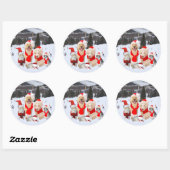 Sticker Rond Joyeux Noël de la bande ! (Feuille)