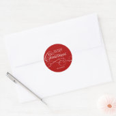 Sticker Rond Joyeux Noël de script (Enveloppe)