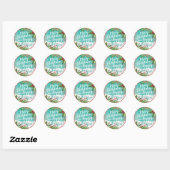 Sticker Rond Joyeux Noël et Joyeux Noël et Joyeux Noël (Feuille)