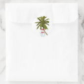 Sticker Rond Joyeux Noël Floride (Sac)