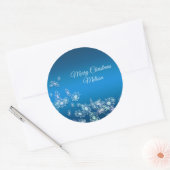 Sticker Rond Joyeux Noël. Greeting.Name. (Enveloppe)