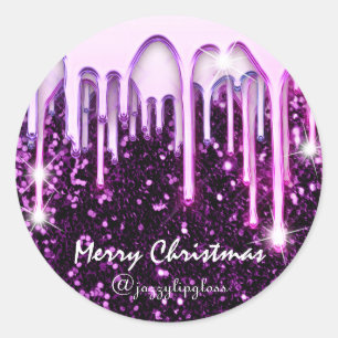 Sticker Rond Joyeux Noël Joyeux Joyeux Vacances De Conduites Vi