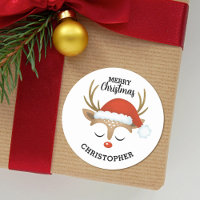 Joyeux Noël mignon enfants Reindeer