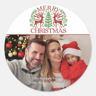 Sticker Rond Joyeux Noël photo
